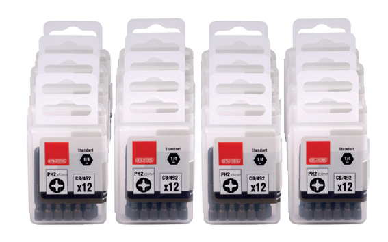 Ceta Form 240 Parça 1/4'' Yıldız Bits Uç (Toptan Paketi) CB/492 (PH2 x 50 mm) - CB/492D