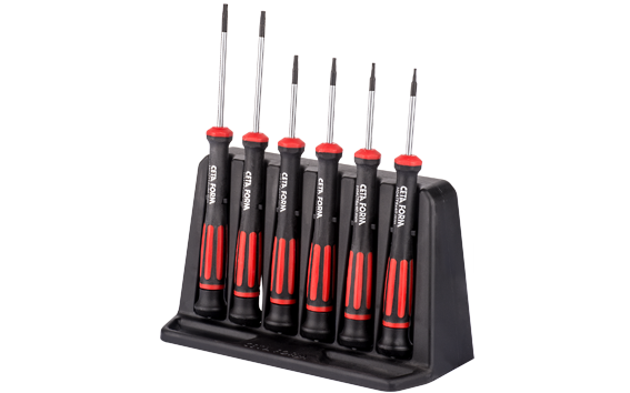 Ceta Form 6 Parça C-TRONIC Elektronikçi Tornavida Takımı - TORX (Pls. Organizerli) - H99-04-06