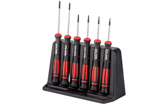 Ceta Form 6 Parça C-TRONIC Elektronikçi Tornavida Takımı - TORX (Pls. Organizerli) - H99-04-06