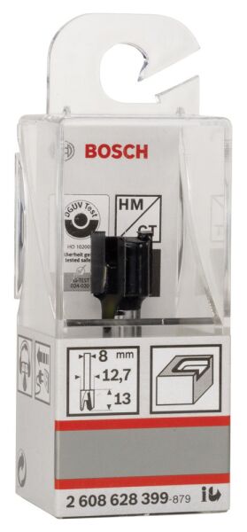 Bosch - Standard Seri Ahşap İçin Çift Oluklu, Sert Metal Menteşeli Açma Frezesi 8*12,7*50,8 mm
