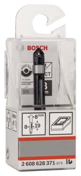 Bosch - Standard Seri Ahşap İçin Sert Metal Oluk Freze 8*8*66 mm