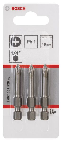 Bosch Extrahard Vıdalama Ucu Ph1*49 Mm 3 Lu 2607001526