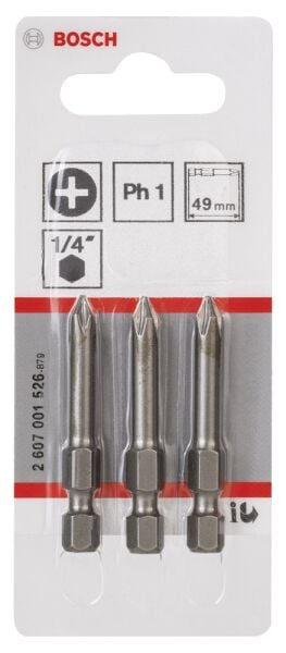 Bosch Extrahard Vıdalama Ucu Ph1*49 Mm 3 Lu 2607001526