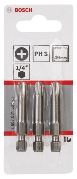 Bosch Extrahard Vıdalama Ucu Ph3*49 Mm 3 Lu 2607001531