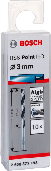 Bosch Hss-Poınttec 3.0 Mm 10Lu Paket 2608577198