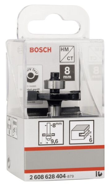Bosch - Standard Seri Ahşap İçin Çift Oluklu, Sert Metal Bilya Yataklı Diskli Kanal Frezesi 8*32*6*51 mm