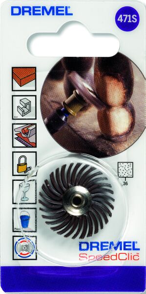 DREMEL® EZ SpeedClic: Detay Aşındırıcı Fırça 36 Kumlu (471S) - 2615S471JA