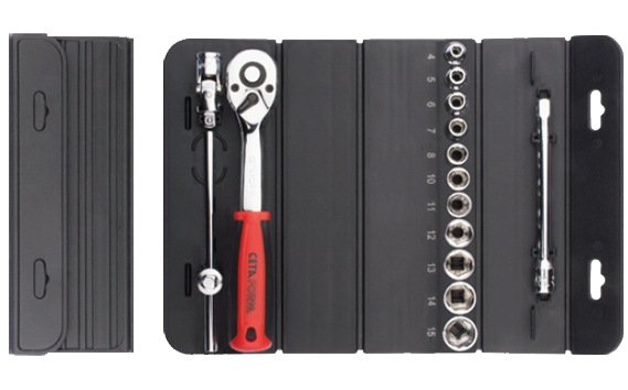 Ceta Form 15 Parça 1/4'' 6 Köşe Lokma Takımı (Pratik Çanta) - C00-15RH4