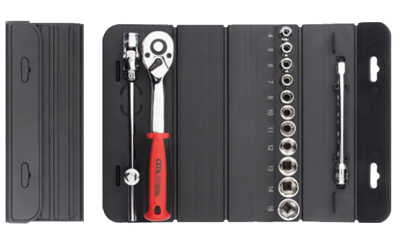 Ceta Form 15 Parça 1/4'' 6 Köşe Lokma Takımı (Pratik Çanta) - C00-15RH4