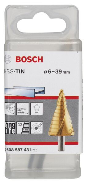 Bosch Hss-Tın 12 Kademelı Matkap Ucu 6-39 Mm 2608587431