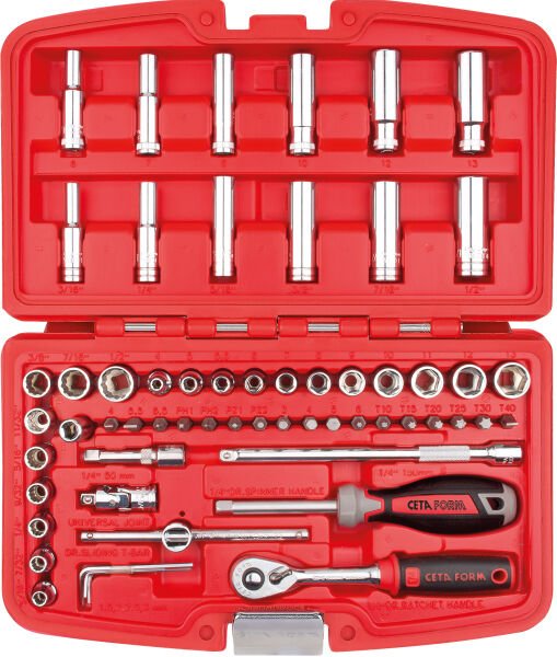 Ceta Form 60 Parça 1/4'' Lokma Takımı (Metrik/SAE) - C00A-60PM2