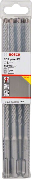 Bosch - SDS-Plus-5X Serisi Kırıcı Delici Matkap Ucu 8*210 mm 10'lu