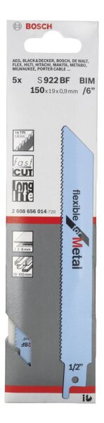 Bosch Panter Testere Bıçağı Flexformetal S922Bf 5 Lı 2608656014