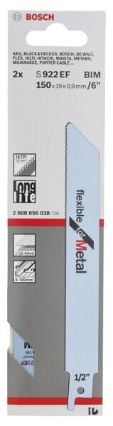 Bosch Panter Testere Bıçağı Flexformetal S922Ef 2 Lı 2608656038