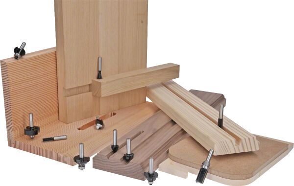 Bosch - Standard Seri Ahşap İçin Çift Oluklu Sert Metal Kenar Biçimlendirme Frezesi 8*12,7*46mm