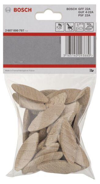 Bosch - Yassı Dübel GR 10 55*19*4 mm 50'li