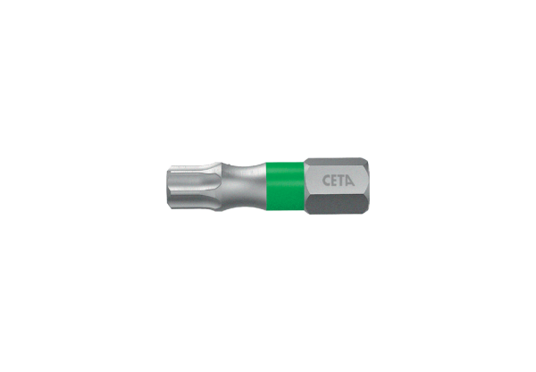 Ceta Form 1/4'' Torx Bits Uç (Renk Kodlamalı) T15 x 25 mm - CB/807TC