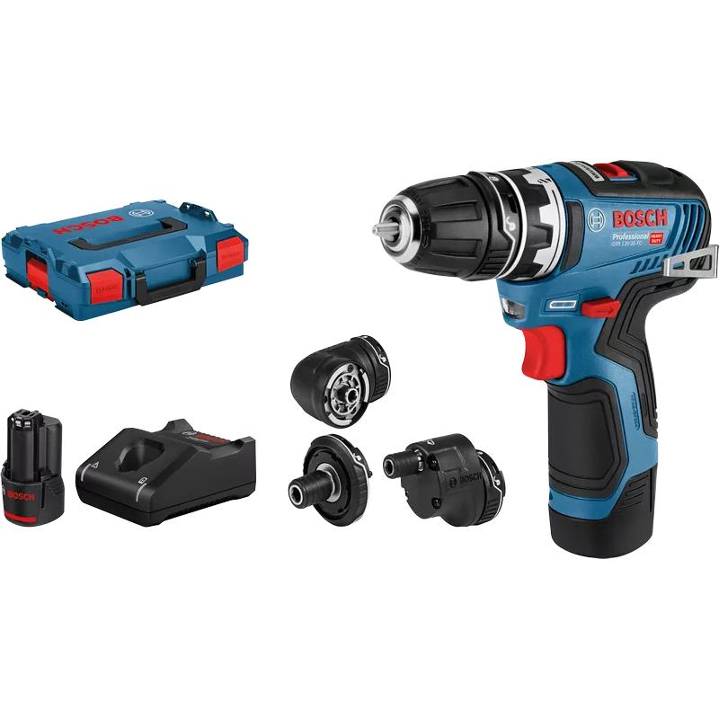 Bosch Professional GSR 12V-35 FC Akülü Delme Vidalama Makinesi (2 x 3.0 Ah) - 06019H3000