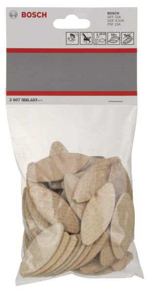 Bosch - Yassı Dübel GR 20 60*23*4 mm 50'li