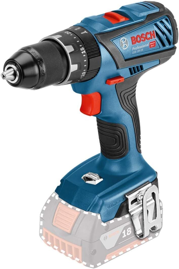 Bosch Professional GSB 18V-28 Akülü Darbeli Delme Vidalama Makinesi (Aküsüz) - 06019H4000