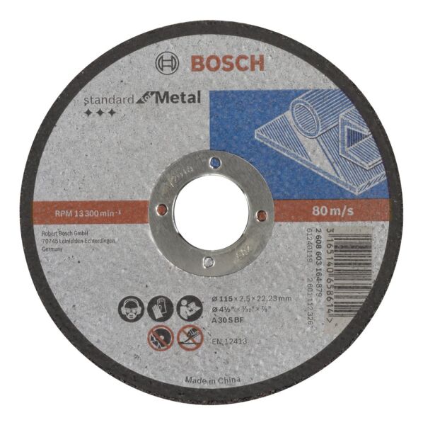 Bosch Sdmetal Kesme Tası 115*2,5 Mm Duz 2608603164
