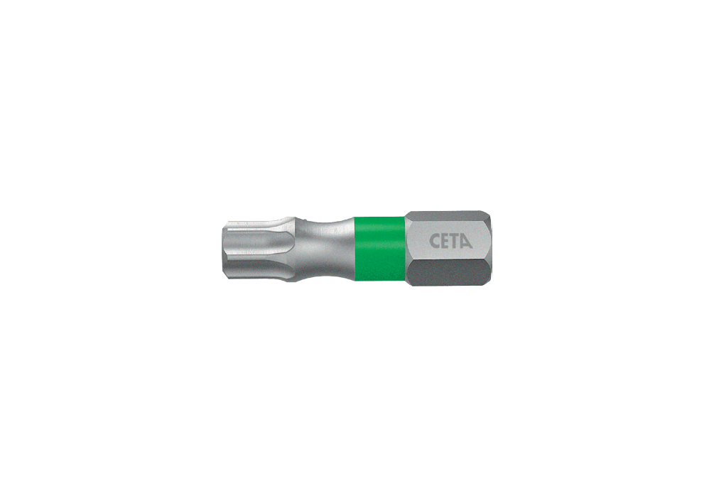 Ceta Form 1/4'' Torx Bits Uç (Renk Kodlamalı) T20 x 25 mm - CB/808TC