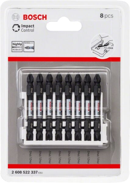 Bosch - Impact Control Serisi Çift Taraflı Vidalama Ucu 8'li PH2 *65mm
