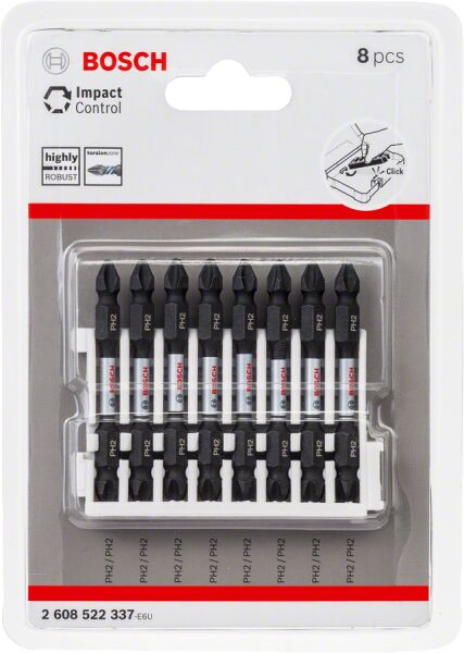 Bosch - Impact Control Serisi Çift Taraflı Vidalama Ucu 8'li PH2 *65mm