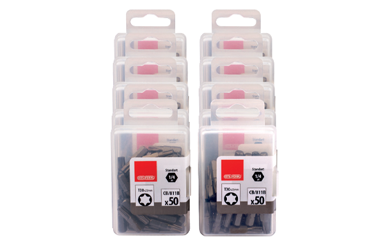 Ceta Form 500 Parça 1/4'' TORX Bits Uç (Toptan Paketi) CB/809B (T25 x 25 mm) - CB/809BD