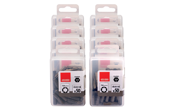 Ceta Form 500 Parça 1/4'' TORX Bits Uç (Toptan Paketi) CB/809B (T25 x 25 mm) - CB/809BD