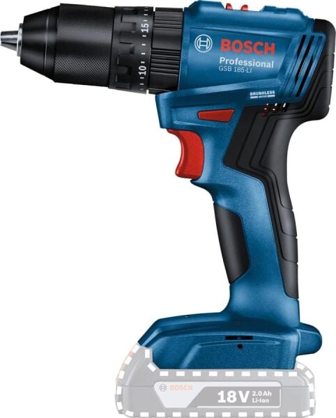 Bosch Professional GSB 185-LI Akülü Darbeli Delme Vidalama Makinesi (Aküsüz) - 06019K3103