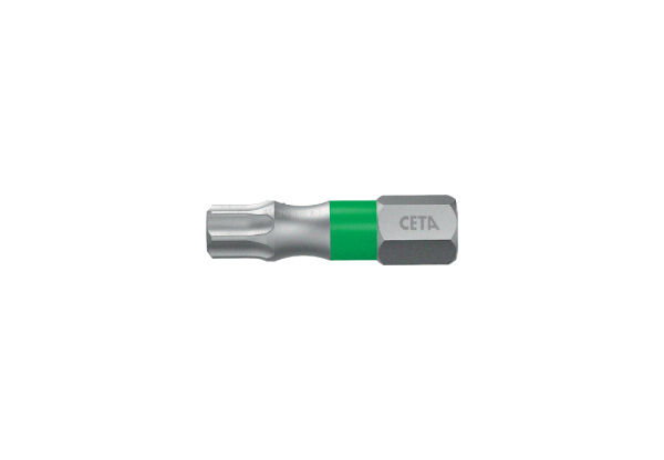 Ceta Form 1/4'' Torx Bits Uç (Renk Kodlamalı) T25 x 25 mm - CB/809TC
