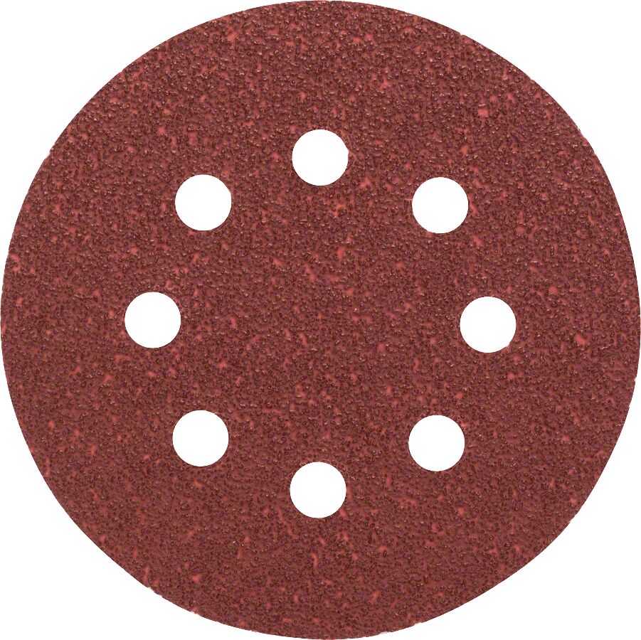 Bosch - Eksantirik Zımpara Kağıdı 5'li, 125 mm 40 Kum 8 Delik