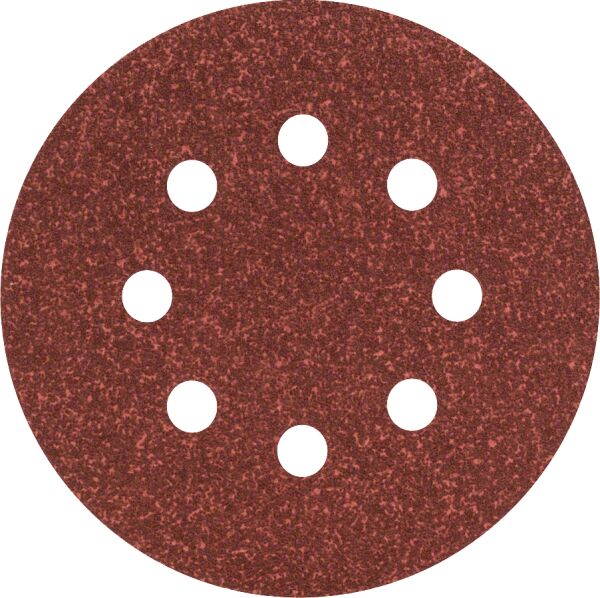 Bosch - Eksantirik Zımpara Kağıdı 5'li, 125 mm 60 Kum 8 Delik