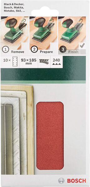 Bosch Dıy 93*185 Mm Velc.Zımp.8 D. 240 K.10 Lu 2609256A85