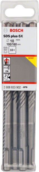 Bosch Sds-Plus-5X K-Delıcı Ucu 10*160 Mm 10 Lu 2608833902
