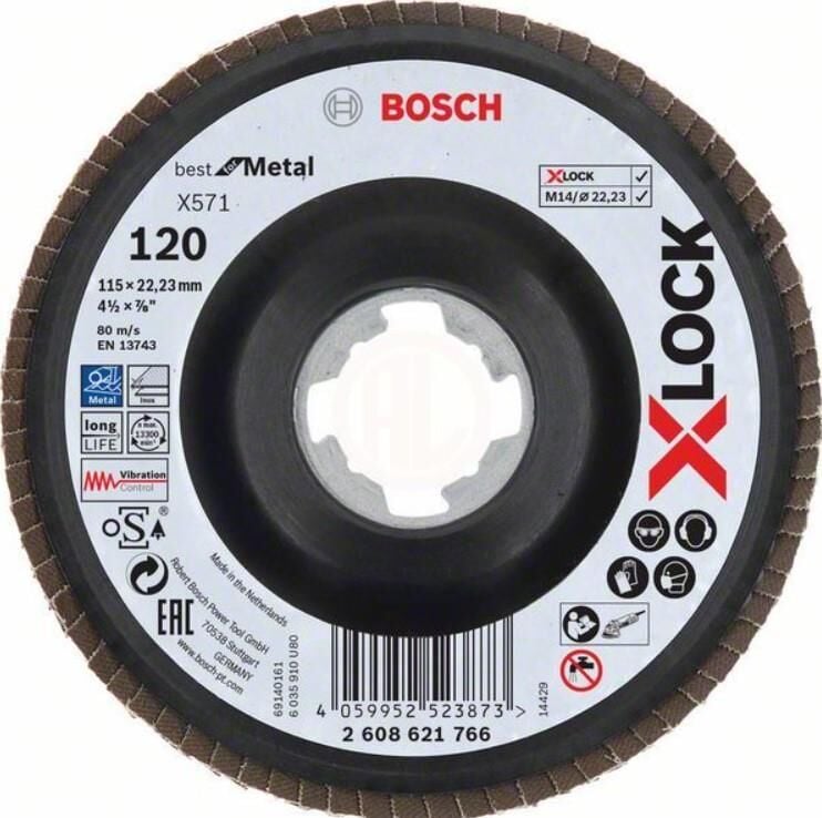 X-LOCK BFM 125MM 60K P.FLAP DISK.II