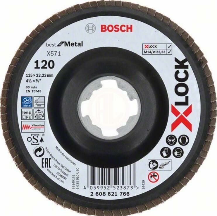 X-LOCK BFM 125MM 80K P.FLAP DISK.II