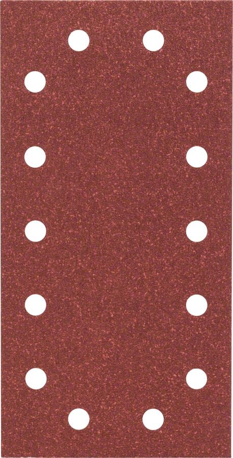 Bosch - Titreşimli Zımpara Kağıdı 10'lu, 115 x 230 mm 80 Kum 14 Delik