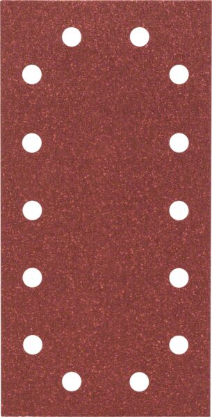 Bosch - Titreşimli Zımpara Kağıdı 10'lu, 115 x 230 mm 80 Kum 14 Delik