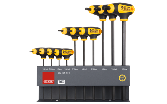 Ceta Form Metal Stand / 10 Parça T Saplı Allen Anahtar Takımı (SAE) için - K99-10A-ME