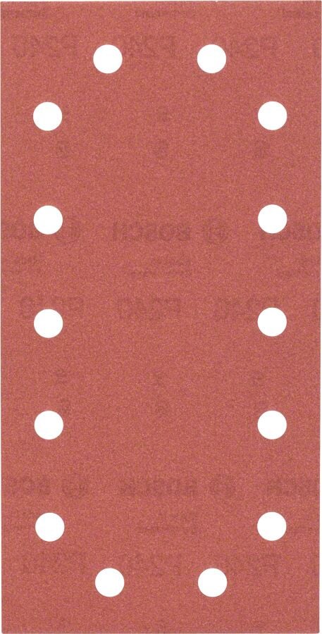 Bosch - Titreşimli Zımpara Kağıdı 10'lu, 115 x 230 mm 240 Kum 14 Delik