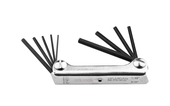 Ceta Form 9 Parça Çakı Tipi Allen Anahtar Seti No.1 (Metal Kasa) (SAE) - K99-F2M