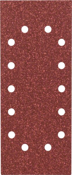 Bosch - Titreşimli Zımpara Kağıdı 10'lu, 115 x 280 mm 40 Kum 14 Delik