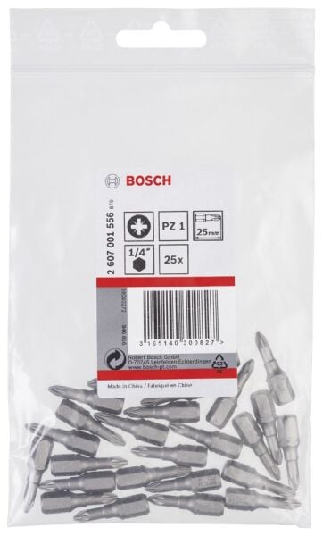 Bosch - Extra Hard Serisi Vidalama Ucu PZ 1*25 mm 25'li