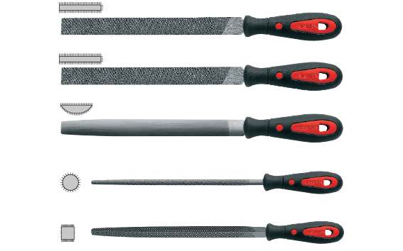 Ceta Form 5 Parça Eğe Takımı 250 mm (Kombinasyon A) - J72-1051A