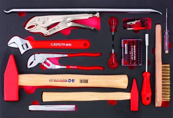 İzeltaş Premium Serisi Takım Dolabı - 5. Çekmece İçi 43 Parça - 8245005043