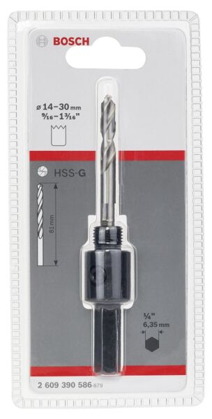 Bosch Standart 6,35Mm Hex Panc Adaptor 14-30Mm 2609390586