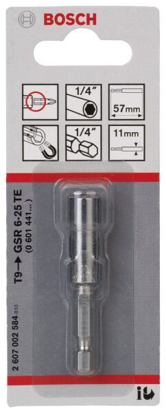 Bosch Standart Manyetık Vıd. Uc Tutucu 11*57Mm 2607002584