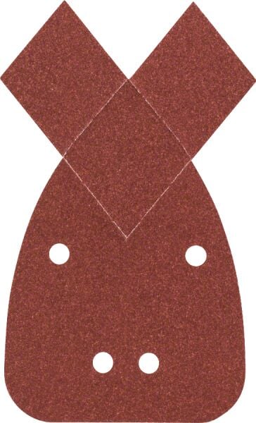 Bosch - Multi Zımpara Kağıdı 5'li, 95 x 135 mm 120 Kum 4 Delik